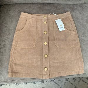 Tory Burch Lucitano Corduroy Skirt NWT!